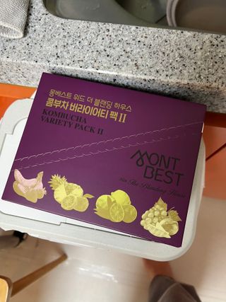 [몽베스트] 위드 더 블랜딩 하우스 콤부차 _ 버라이어티팩II — 5점을 준 리뷰어가 2024년 2월 올린 사용 사진