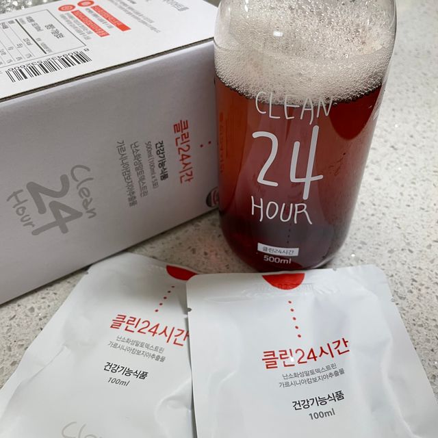 클린24시간 1BOX(5포) + 전용보틀(500ml) 리뷰 사진