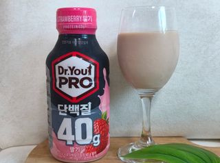 닥터유 프로 단백질드링크 40g 딸기 — 4점을 준 리뷰어가 2025년 7월 올린 사용 사진