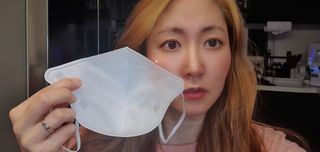 [푸름웰니스] KF94 비움 마스크 - 화이트 — 5점을 준 리뷰어가 2021년 3월 올린 사용 사진