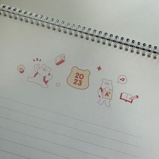리훈 2023년 곰부 체크리스트 위클리 다이어리 — 4.5점을 준 리뷰어가 2022년 11월 올린 사용 사진