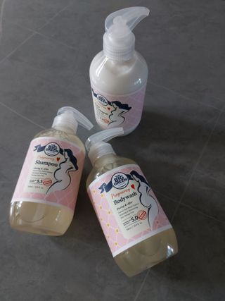 빅그린 임산부 전용라인 3종세트 - 샴푸500ml,트리트먼트500ml,바디워시500ml — 5점을 준 리뷰어가 2022년 8월 올린 사용 사진