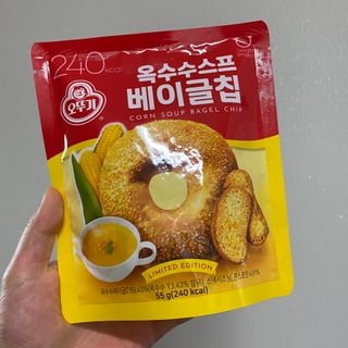딜라이트 프로젝트 오뚜기스프 베이글칩 2종 — 5점을 준 리뷰어가 2021년 9월 올린 사용 사진