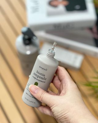 심플리오 비오틴 탈모케어 솔루션 3종 샴푸500ml+앰플100ml+워터 트리트먼트 250ml — 5점을 준 리뷰어가 2022년 7월 올린 사용 사진