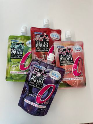 ORIHIRO 오리히로 곤약젤리 제로칼로리 130g 4종 4팩(맛별로 1팩씩) — 5점을 준 리뷰어가 2023년 1월 올린 사용 사진