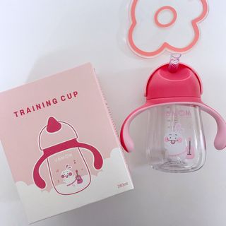 유비맘 트라이탄 코니빨대컵_컬러 랜덤 발송 — 5점을 준 리뷰어가 2021년 2월 올린 사용 사진