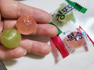 청포도캔디 복숭아캔디 — 5점을 준 리뷰어가 2022년 11월 올린 사용 사진