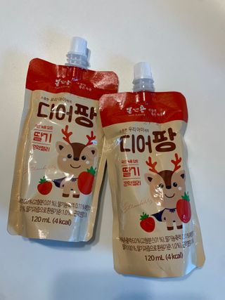 [몸엔용] 우리 아이 건강간식, 달콤한 녹용곤약젤리 디어팡 4종 — 5점을 준 리뷰어가 2021년 11월 올린 사용 사진