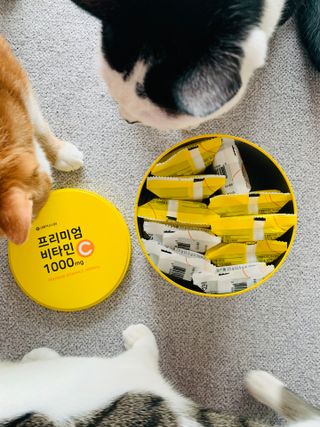 서울약사신협 프리미엄비타민C1000_2.5G x 100포 — 5점을 준 리뷰어가 2021년 5월 올린 사용 사진