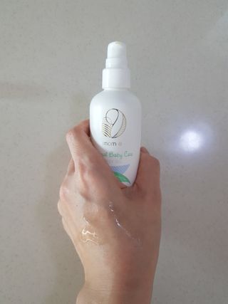 mom e 맘이 내추럴 베이비 케어 크림+바디오일 — 4.5점을 준 리뷰어가 2021년 1월 올린 사용 사진
