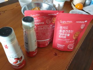 레드닥터 완숙토마토 + 통째로 동결건조한 대추방울토마토 — 5점을 준 리뷰어가 2022년 12월 올린 사용 사진