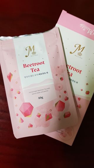 마시다 매혹적인 붉은 빛이 입안 가득히, 비트루트차 — 5점을 준 리뷰어가 2021년 3월 올린 사용 사진