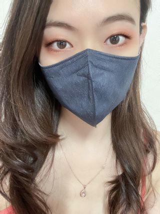 애니가드 셋업마스크 4컬러 각 10매입 [크리미베이지, 캐시미어로즈, 초콜렛브라운, 미드나잇네이비] — 5점을 준 리뷰어가 2022년 2월 올린 사용 사진