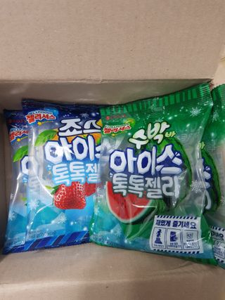 롯데제과 죠스바 아이스 톡톡 젤리 — 5점을 준 리뷰어가 2021년 10월 올린 사용 사진