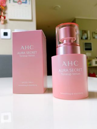 AHC 아우라 시크릿 톤업 벨벳 — 5점을 준 리뷰어가 2021년 4월 올린 사용 사진