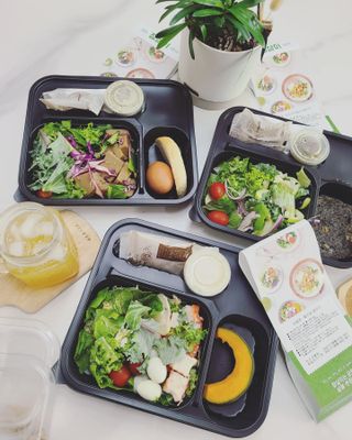 참살이도시락 작심삼일 샐러드도시락 3개 맛보기 새벽배송 또는 택배배송 — 5점을 준 리뷰어가 2021년 9월 올린 사용 사진