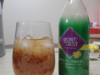 몽베스트 Montbest with Sparkling water Lemon OR Lime 20병(랜덤) — 5점을 준 리뷰어가 2021년 10월 올린 사용 사진