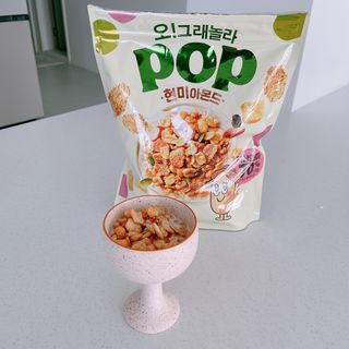 오!그래놀라팝 현미아몬드 — 5점을 준 리뷰어가 2022년 4월 올린 사용 사진