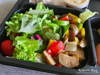 참살이도시락 작심삼일 샐러드도시락 3개 맛보기 새벽배송 또는 택배배송 — 3점을 준 리뷰어가 2021년 9월 올린 사용 사진