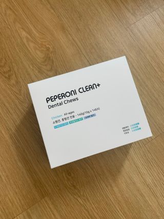 페페로니 클린플러스 덴탈치킨껌 10g x 14p — 5점을 준 리뷰어가 2021년 7월 올린 사용 사진