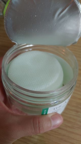 디에이브 더마-테카 바이옴 카밍패드 60매 — 5점을 준 리뷰어가 2022년 10월 올린 사용 사진