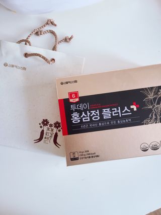 서울약사신협_투데이홍삼정플러스스틱_10g x 30포 — 5점을 준 리뷰어가 2020년 12월 올린 사용 사진