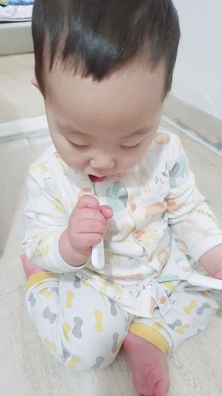 유비맘 스푼포크 케이스 세트 1+1 _컬러랜덤 발송 — 5점을 준 리뷰어가 2021년 2월 올린 사용 사진