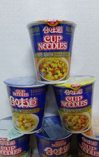 NISSIN 닛신 컵누들  4종 - 씨푸드오리지날, 씨푸드 스파이시, 씨푸드 커리, 씨푸드 XO소스 — 5점을 준 리뷰어가 2022년 11월 올린 사용 사진