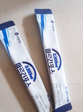 자연에온 아르긴포스 L-아르기닌 5555mg 스틱 15개입 1박스 — 5점을 준 리뷰어가 2021년 5월 올린 사용 사진