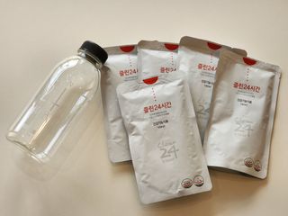 클린24시간 1BOX(5포) + 전용보틀(500ml) — 5점을 준 리뷰어가 2023년 1월 올린 사용 사진