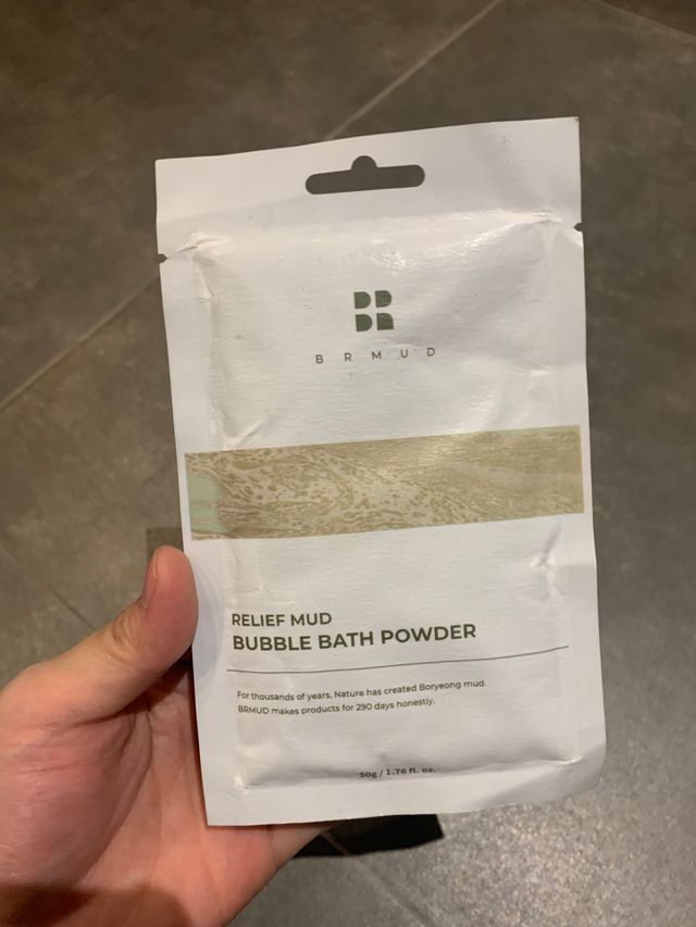 릴리프 머드 버블 배스 파우더 리뷰 사진