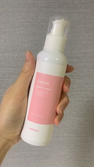 화이트리 채움 베리어 로션, 베리어 크림 세트 — 4점을 준 리뷰어가 2021년 2월 올린 사용 사진
