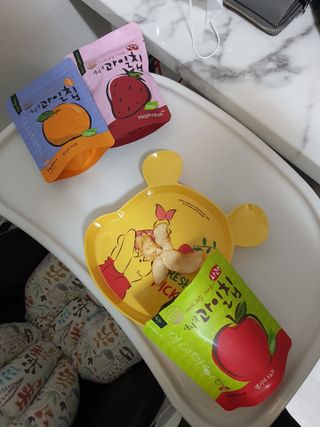 아비삭과일칩 5종 /딸기,사과,배,귤,무화과 5종 — 3.5점을 준 리뷰어가 2021년 5월 올린 사용 사진