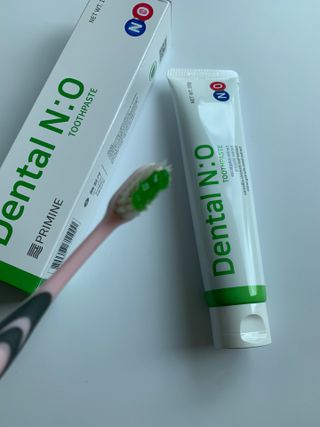 프리마인 유해균 뿐만 아니라 유익균까지 씻어내는 치약은 그만, 건강한 구강환경을 만드는 덴탈엔오 — 4점을 준 리뷰어가 2022년 7월 올린 사용 사진