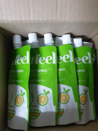 JEJUFEEL 풋풋한 제주담은 청귤에이드 — 5점을 준 리뷰어가 2022년 9월 올린 사용 사진