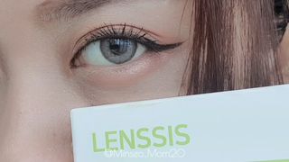 렌시스 LENSSIS [ 렌시스 ] 브라운 써클링의 영롱한 색감 ＃위썸초코 1개월용 ｜ 2직경 중 택1 ｜ — 5점을 준 리뷰어가 2021년 5월 올린 사용 사진