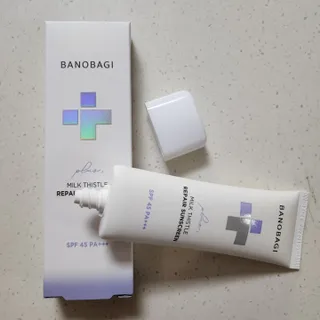 바노바기 코스메틱 바노바기 밀크씨슬 리페어 시카 선스크린 플러스 50ml — 5점을 준 리뷰어가 2023년 3월 올린 사용 사진