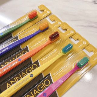 [지오클린] 안나지오 구취케어  기능성 치약 칫솔 세트 (칫솔 5 개+치약 100g 1 개 ) — 5점을 준 리뷰어가 2022년 7월 올린 사용 사진