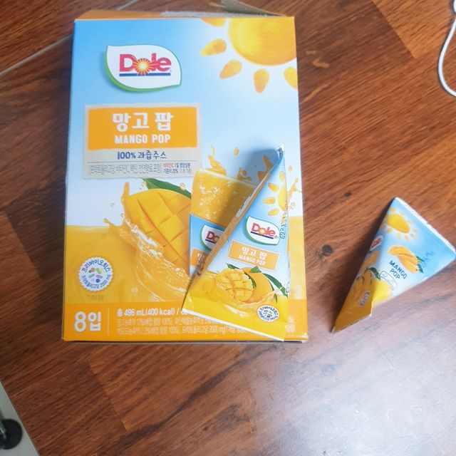Dole 망고팝/오렌지팝 62ml 8입 X 2박스 리뷰 사진