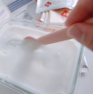 하나마이 [BEST 판매율 1위] 카스피해 유산균 종균_발효기가 필요없이 간편하게 만들어 먹는 요거트 생유산균 — 4.5점을 준 리뷰어가 2023년 3월 올린 사용 사진
