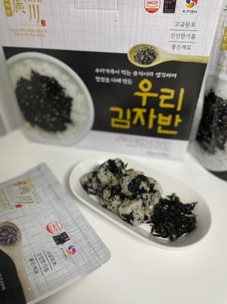 광천우리맛김 우리집밥도둑 맛있는광천김 우리김자반 50g 5봉 — 5점을 준 리뷰어가 2021년 11월 올린 사용 사진