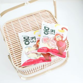 폭신 쫄깃 식감 로맨스, 몽키나나 젤리 8봉지 — 5점을 준 리뷰어가 2021년 3월 올린 사용 사진