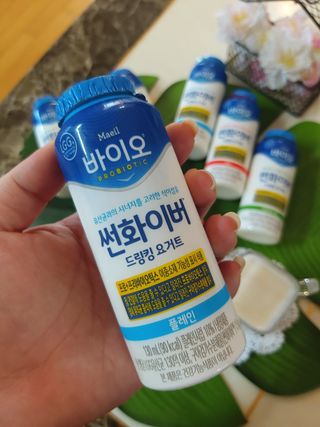 LIVE 매일바이오 썬화이버 드링킹 요거트 — 5점을 준 리뷰어가 2022년 8월 올린 사용 사진