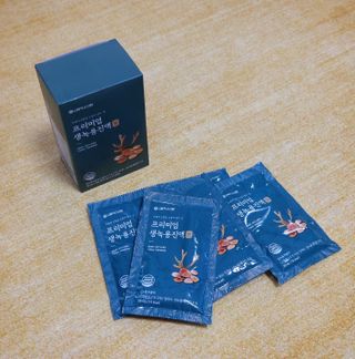 서울약사신협 약사신협_생녹용 진액_70ml x 30포 — 5점을 준 리뷰어가 2021년 7월 올린 사용 사진