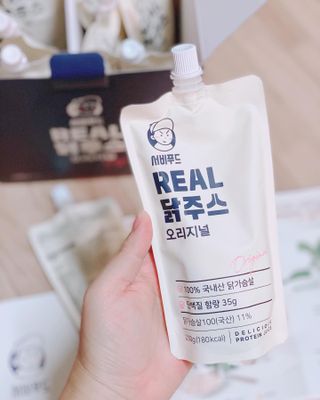 서비푸드 리얼 닭주스 오리지널 200g 1세트 10개입 — 4점을 준 리뷰어가 2022년 1월 올린 사용 사진