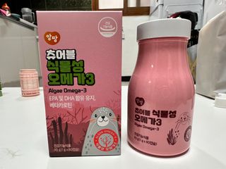 앙팡 츄어블 식물성 오메가3 1000mg x 80캡슐 — 4.5점을 준 리뷰어가 2022년 10월 올린 사용 사진