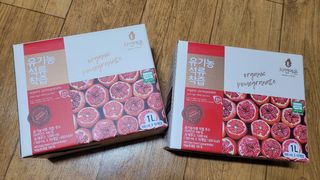 자연에온 유기농 석류 착즙 100mL 10개입 2BOX — 5점을 준 리뷰어가 2020년 12월 올린 사용 사진