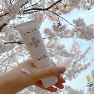 바노바기 코스메틱 바노바기 밀크씨슬 리페어 시카 선스크린 플러스 50ml — 5점을 준 리뷰어가 2023년 4월 올린 사용 사진
