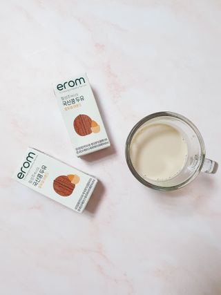 이롬 erom 황성주박사의 국산콩 두유 호두와 아몬드 — 5점을 준 리뷰어가 2020년 12월 올린 사용 사진