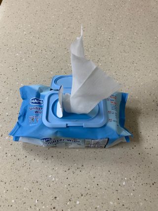 햅스 세균없는 주방 대형 2팩, HAPS sanitizer wipe — 5점을 준 리뷰어가 2022년 2월 올린 사용 사진